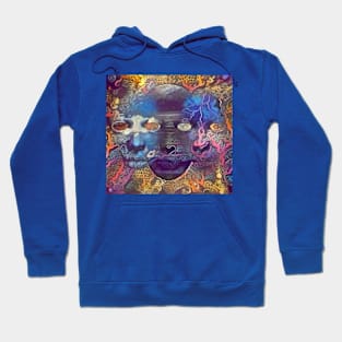 Masks in colorful magical space Hoodie